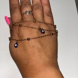 Gold Evil Eye Bracelet